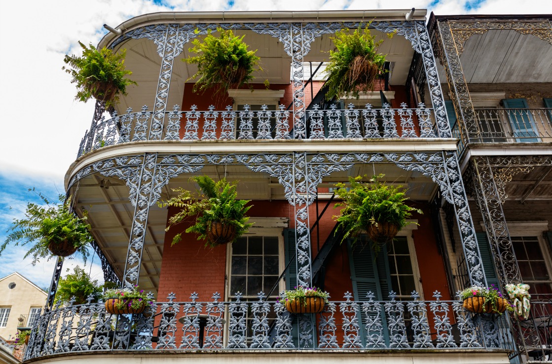 balcons en fer forgé de la Nouvelle Orléans