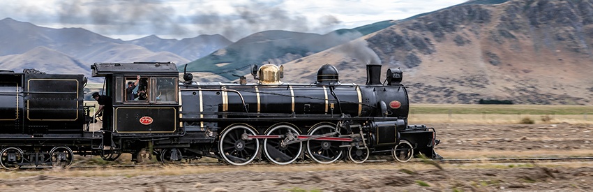 The Kingston Flyer steam train, Queenstown